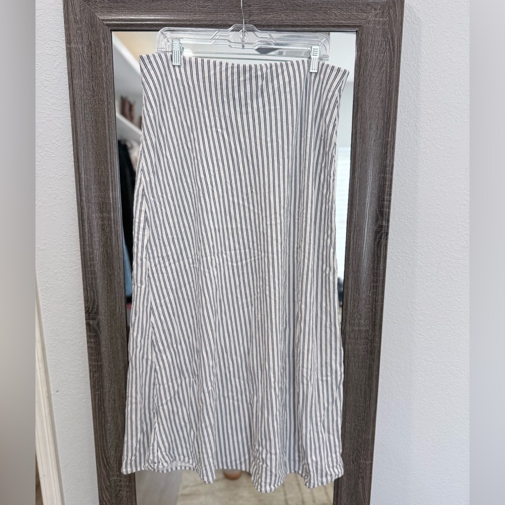 Striped Midi Skirt